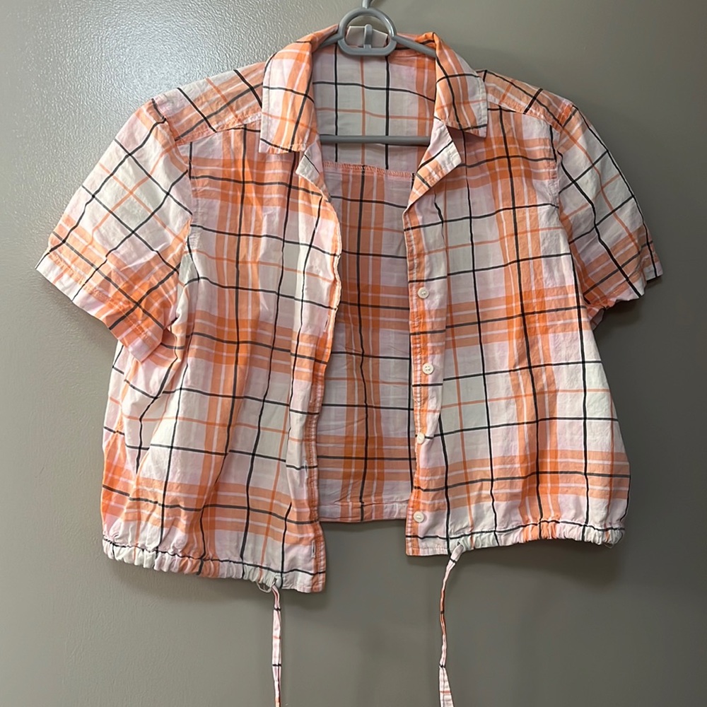 Abound - plaid crop top